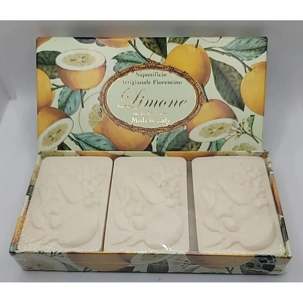 Saponificio Artigianale Fiorentino Lemon Scented Soaps (3) SEALED